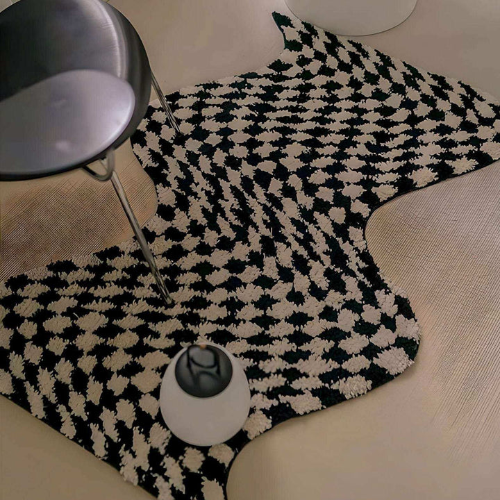 Der Wavy Checkerboard Teppich