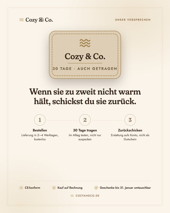 Tragbare Sherpa-Heizdecke mit Akku