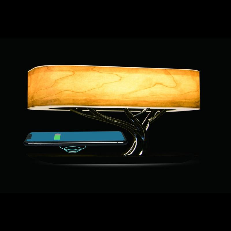Tree of Life – Skulpturale Tischleuchte mit Bluetooth &amp; Qi-Ladefunktion