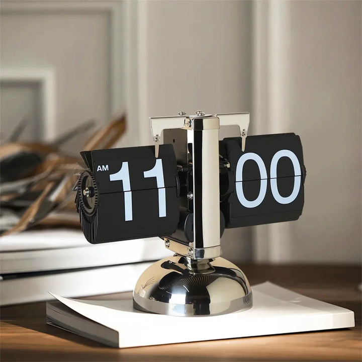 Vintage Auto Flip Clock | Retro Tischuhr