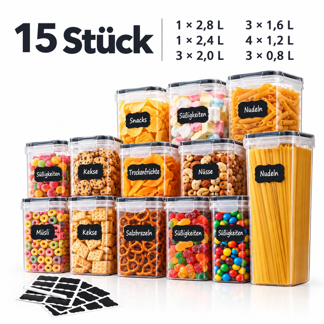 Vorratsdosen – 15 Stück