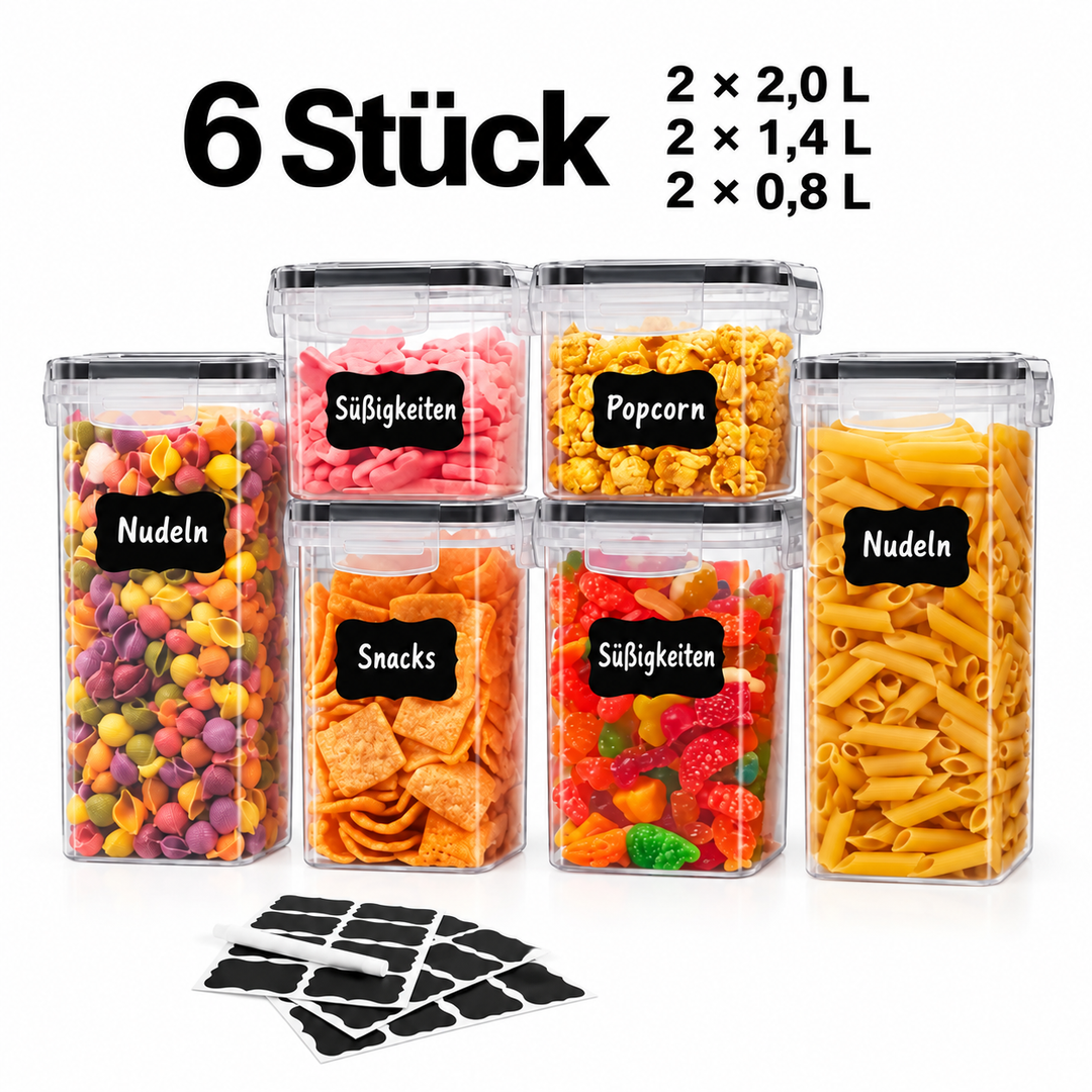 Vorratsdosen – 6 Stück