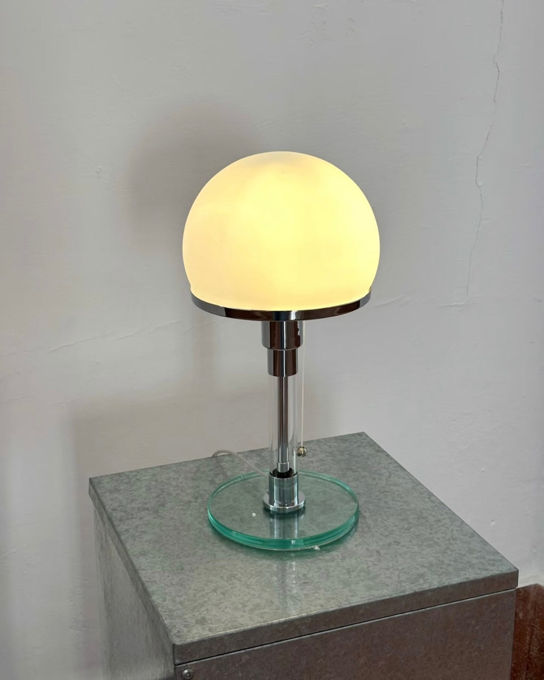 Chrome Mushroom Tischlampe